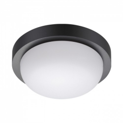 Купить Уличный потолочный светильник Novotech Opal NT19 235 IP65 LED 4000К 12W 220V черный 358015 люстры 17698.7000