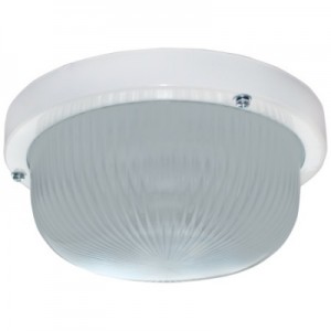 TR53L1ECR Уличный потолочный светильник Ecola Light GX53 LED ДПП 03-7-101 светильник Круг накладной 1*GX53 матовое стекло IP65 белый 185х185х85