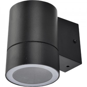 FB53C1ECH Уличный настенный светильник Ecola GX53 LED 8003A IP65 прозрачный Цилиндр металл. 1*GX53 Черный 114x140x90