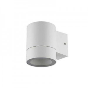 FW53C1ECH Уличный настенный светильник Ecola GX53 LED 8003A IP65 прозрачный Цилиндр металл. 1*GX53 Белый матовый 114x140x90