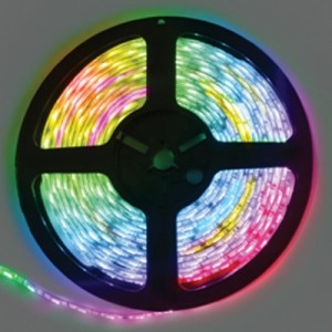 P2DM14ESB Разноцветная лента на катушке 5м Ecola LED strip PRO 14.4W/m 24V IP20 10mm 60Led/m RGB разноцветная